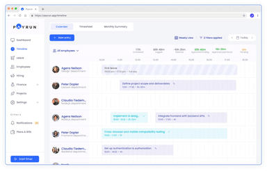 Screenshot of Payrun – All-in-One HR & Payroll SaaS Platform project by Raihan Ali