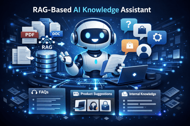 Screenshot of RAG-Based AI Knowledge Assistant project by Raihan Ali
